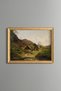 Blacksmith Workshop Rural Landscape - Vintage Patterned Painting - Fine Model