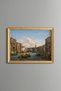 Grand Canal and Rialto Bridge in Venice - Vintage Patterned Painting - Fine Model
