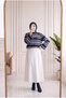 Ahusima Double Striped Short Tunic-Ss13272 Navy Blue