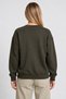 Oversize Şardonlu Basic Sweatshirt Lrn0082 Khaki - 5