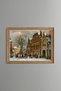 Winter Street in Oudewater - Vintage Patterned Painting - Fine Model