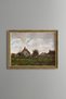 Farmhouses - Vintage Patterned Painting - Fine Model