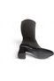 Women's Black Brown Leather 7cm Thick Heel 38cm Leg Length 31.5 Calf Width Heeled Boots - 4