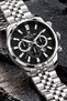 Original Men's Watch - 3 Atm Water Resistance - Silver Color Steel Band - Japanese Calendar Movement - 2 Years Warranty - Gift Wristwatch with Stylish Box Dke2159C1 - 2