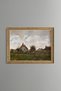 Farmhouses - Vintage Patterned Painting - Fine Model