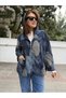 Italian Slim Corduroy Jacket Navy Blue