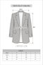 Gray Houndstooth Lined Suede Blazer Jacket with Elbow Detail - 6