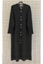 Trendy Embroidered Buttoned Cold Yarn Wide Fit Long Sweater Cardigan Dress - 2
