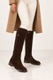 Laceless Zippered Genuine Leather XL Wide Conch Riding Boots 334-3952-23 Women's Boots - 2