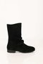 Laceless Genuine Leather Pleated Boots 336-01304 Women's Boots - 5