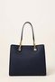Women's Large Size Modern Stylish Design Gold Chain Detailed Double Strap Shoulder Bag 27326 - 5