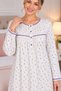 Long Sleeve 100% Cotton Women's Nightgown - 3