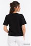 Crew Neck Stoned Short Sleeve Regular Woven T-Shirt - 4