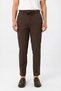 Men's Brown Side Elastic Luna Dream Lycra Fabric Trousers - 3