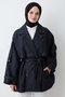 Dark Blue Denim Jacket with Epaulet Detail - 3