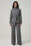 Polyviscon Belted Jacket Suit-Grey Grey - 2