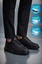 Comfort Sole Easy to Wear Comfortable Black Men's Walking and Sports Shoes Motion 870 - 4