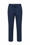 Men's Navy Blue Side Elastic Luna Dream Lycra Fabric Trousers - 4