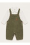 Baby Boy Shirt and Salopet Set with Snap Fasteners, Double Combination - 2