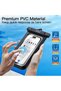 حقيبة هاتف مقاومة للماء IPX8، حقيبة جافة، أسود+أسود، عبوة من قطعتين - 4