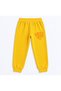 Girl's 100% Cotton Yellow Mustard Twill Collar Buttoned Long Sleeve Winter Basic Pajama Set - 6