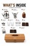 Denx Portable Camping Tea Set 14-Piece with 800ml Stainless Steel Kettle, Outdoor Tea Brewing Kit - 2