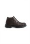 Men's Brown Genuine Leather Zippered Boots – Premium Textured Design and Modern Elegance - 5