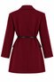 Burgundy Belted Cashmere Jacket - 510113 - 2