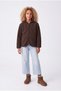 Girl's Hooded Zippered Plush Sweatshirt - 4