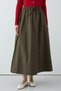 Ribbed Skirt Khaki - 4