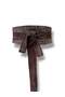 Women's Etta Leopard Detailed Nubuck Leather Belt - Casual Women's Belt - Standard Size - 7
