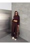 Women's Long Cardigan Crop Top and Wide-Leg Pants Casual 3-Piece Home Wear Set - 5