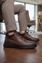 Rubber Sole Cold Resistant Smart Laced Brown Genuine Leather Men's Boots 26K554-1 - 2