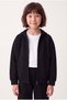 Girl's hooded kangaroo pocket zip-up sweatshirt - 2