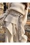 Women's Liorit Snake Patterned Leather Belt with Obi Tie - Wide Casual Belt - Standard Size