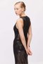 Women's Metallic Sleeveless Long Dress - 7