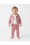 3-Piece Floral Embroidered Baby Girl Set Velvet 100% Cotton Printed Bodysuit 0-3 Months 3-6 Months 6-9 9-12 Months Newborn Baby Set Jacket+Pants+Bodysuit 100% Cotton Winter Baby 3-Piece Set - 2