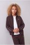 Girl's Ribbed Zippered High Collar Sweatshirt
