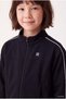 Girl's Ribbed Zippered High Collar Sweatshirt - 5