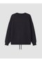 Nevavm Farkıyla Natuvera Navy Blue Oval Collar Women's Sweatshirt - 6
