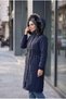 Detachable Hooded Oversized Wool-Lined Hijab Coat - 3