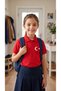 Cotton Polo Neck Moon Star Red Short Sleeve April 23 October 29 National Day Children's T-Shirt - 4