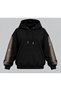 Women's Stone and Tulle Detailed Hooded Oversize Sweatshirt - 6