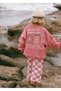 Girl's Checkered Tracksuit Set Luc-5675 - 2