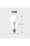 مصباح ذكي مع تحكم عن بعد، إضاءة LED قابلة للتعتيم اللانهائي وتغيير الألوان - 4