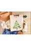 Dinosaur Christmas Tree Printed Unisex Children's Sweatshirt 4-12 Years