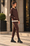 Women's Hooded Long Sleeve Embroidered Two Thread Blouse and Pants Tracksuit Two Piece Set Casual Comfortable - Loose Fit - 2