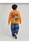 Orange Your Adventure Back-Printed 100% Cotton Oversize Sweatshirt (Ages 2-13)