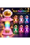 Astronaut Led Night Light Color Changing Rgb Light Decorative Table Lamp with Waving Head Moving Spaceship Design for Kids Room&Bedroom,N-3145 - 3