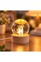 Led Lighted Mini Glass Globe with Lover Figure - 2